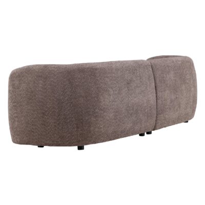 bruine bouclé 3-zits bank Meli afbeelding 5