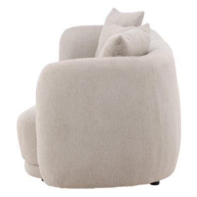 beige bouclé 3-zits bank Meli afbeelding 4