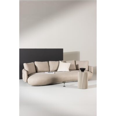 beige 4-zits loungebank stof afbeelding 8