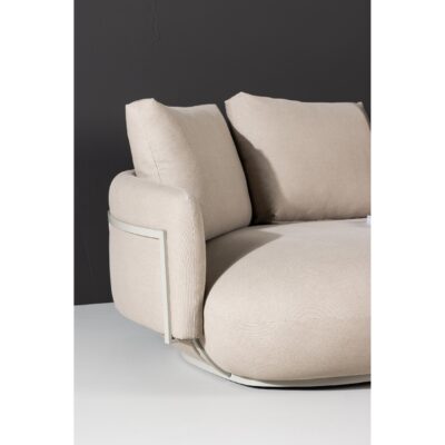 beige 4-zits loungebank stof afbeelding 9