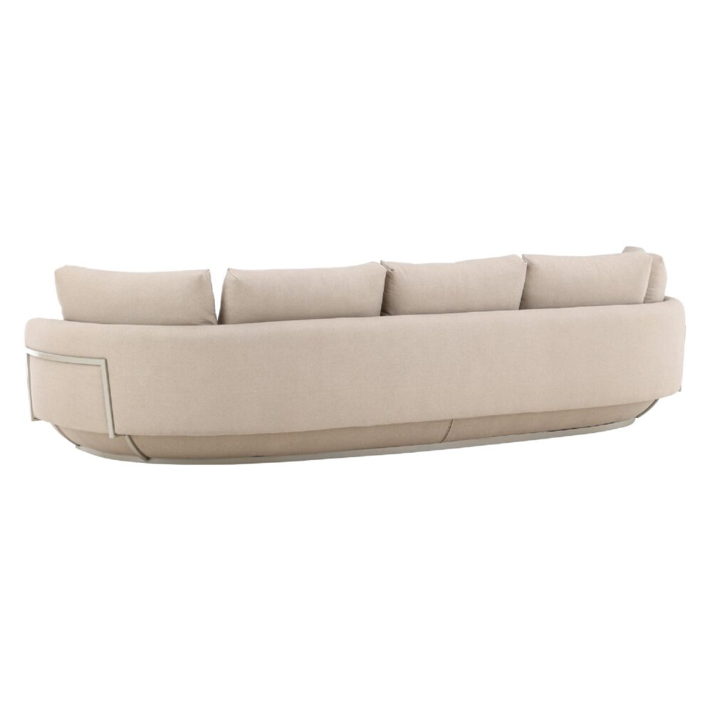 beige 4-zits loungebank stof afbeelding 6