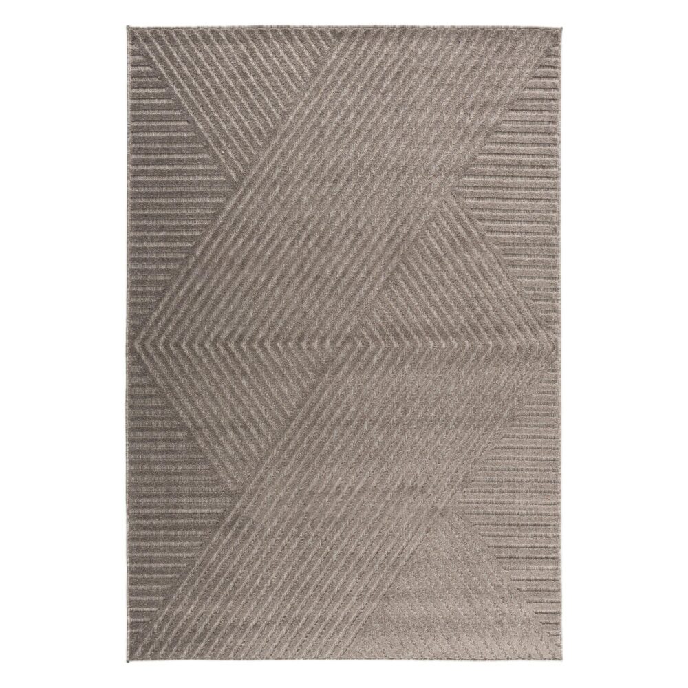 hoogpolig vloerkleed bruin 340x240 afbeelding 1