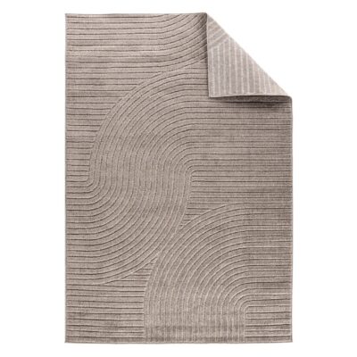 modern bruin gestreept vloerkleed 230x160 afbeelding 2