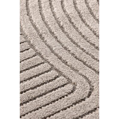 modern bruin gestreept vloerkleed 230x160 afbeelding 4