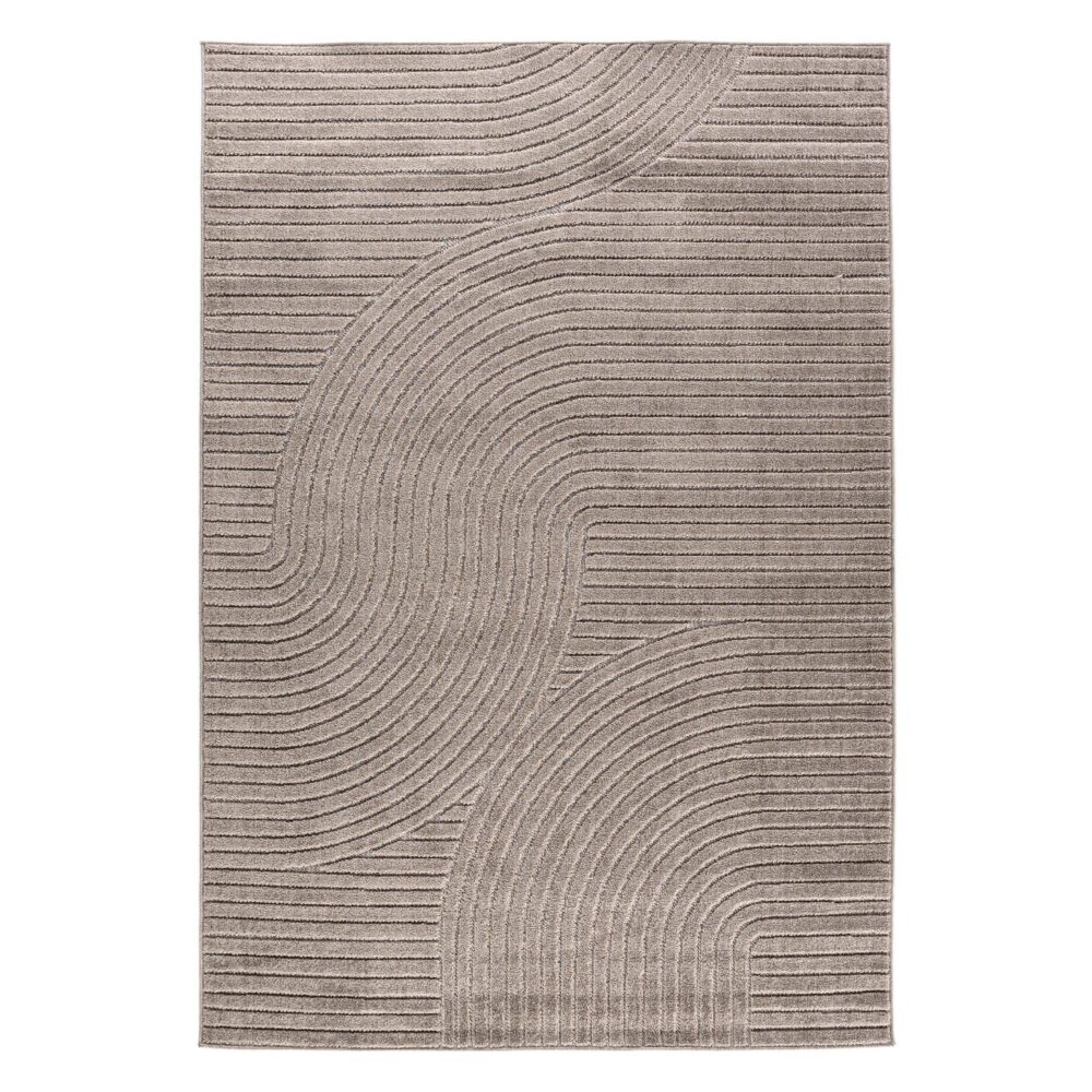 bruin rechthoekig vloerkleed 340x240 afbeelding 1