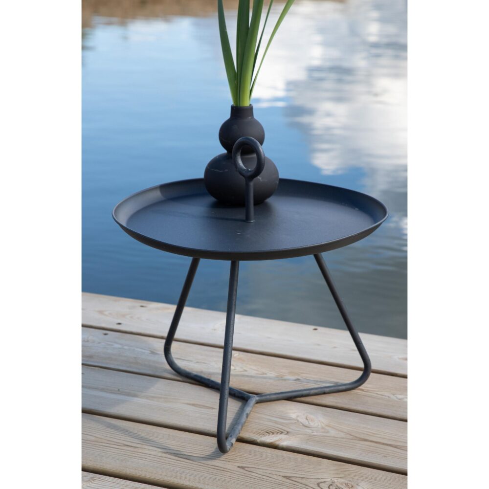 ronde stalen bijzettafel zwart afbeelding 5