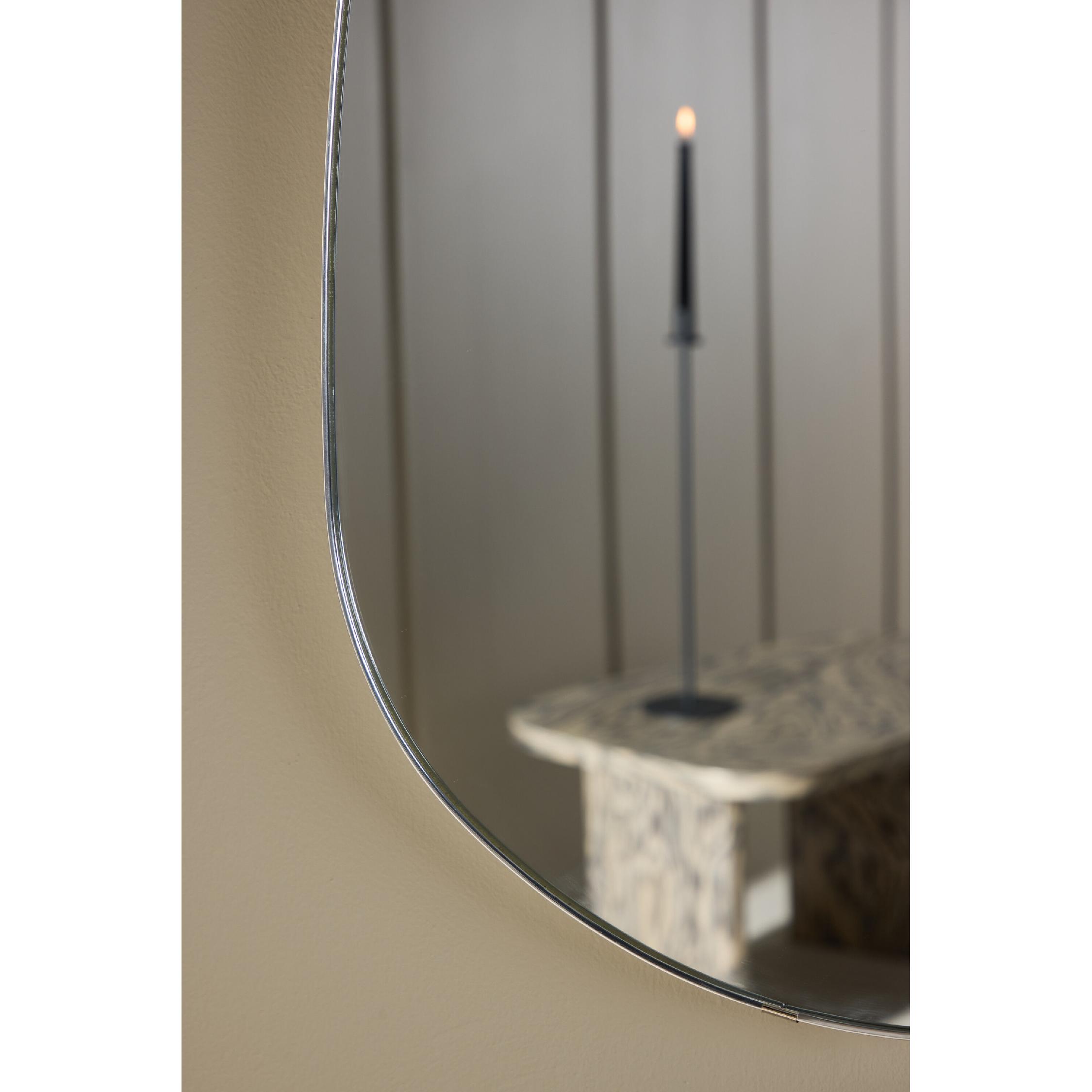 rechthoekige zilveren wandspiegel 65x40 cm afbeelding 7