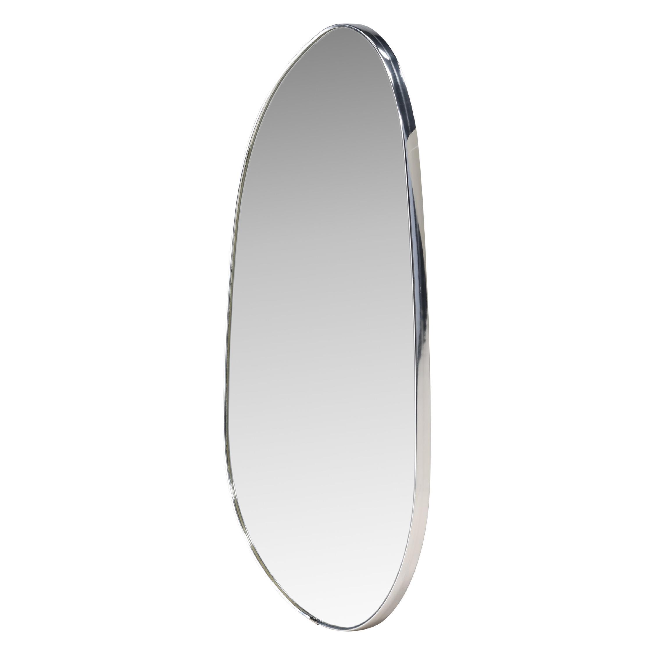 rechthoekige zilveren wandspiegel 65x40 cm afbeelding 5