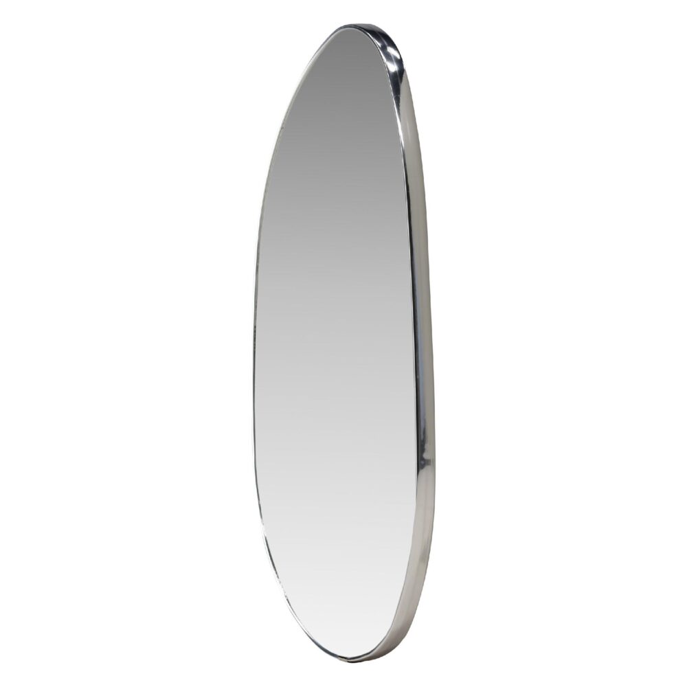 zilveren rechthoekige wandspiegel 55x30 afbeelding 2