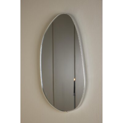 zilveren rechthoekige wandspiegel 55x30 afbeelding 7