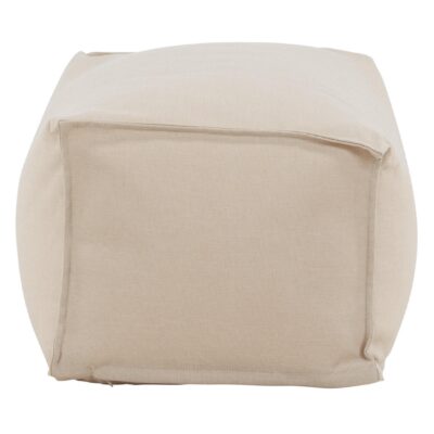 weerbestendige beige tuinpoef hocker afbeelding 1