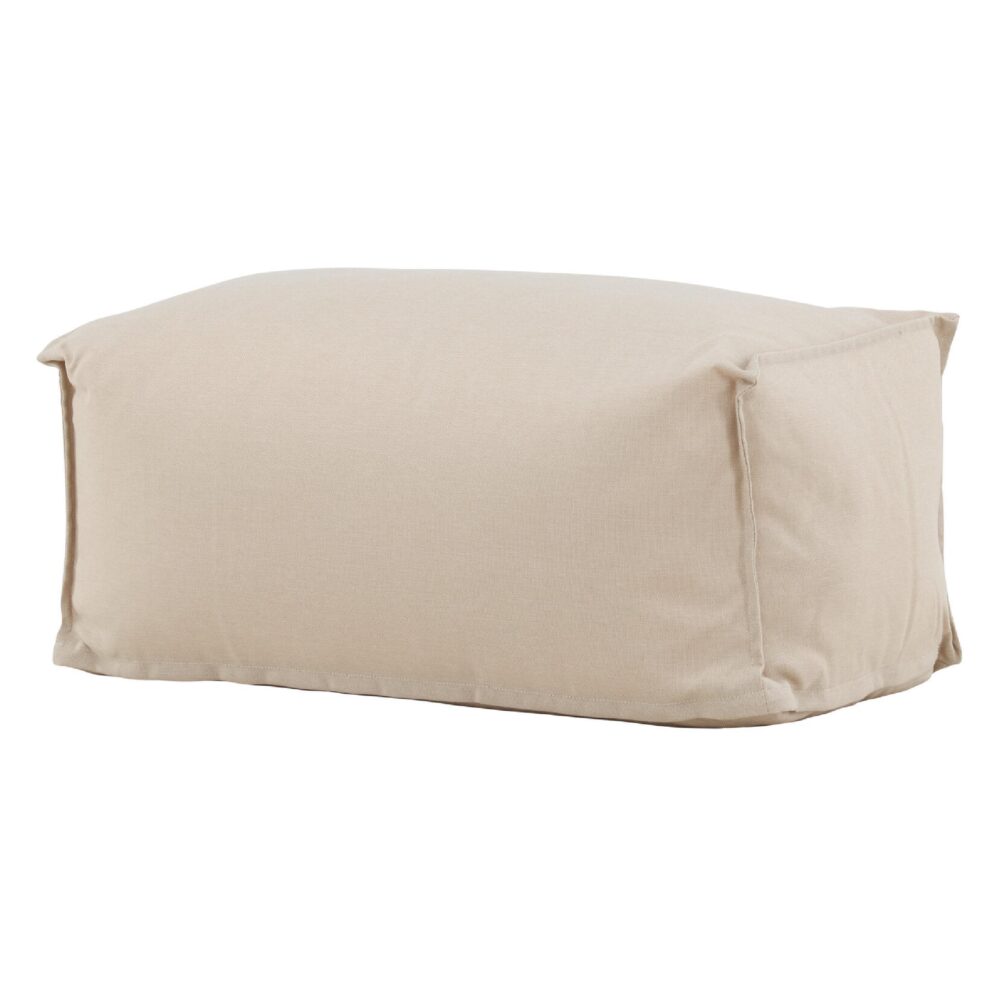 weerbestendige beige tuinpoef hocker afbeelding 5