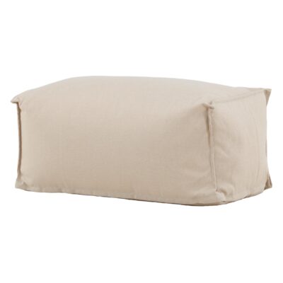 weerbestendige beige tuinpoef hocker afbeelding 5