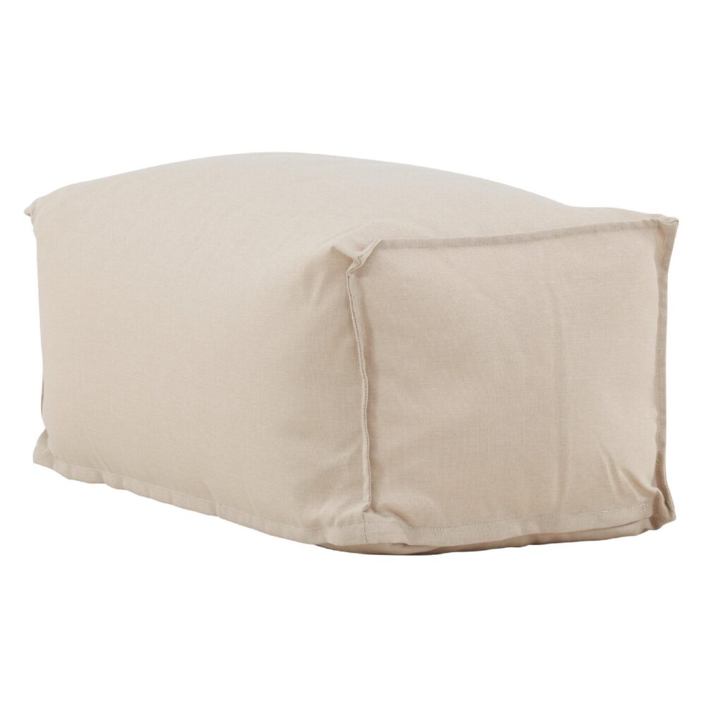 weerbestendige beige tuinpoef hocker afbeelding 6