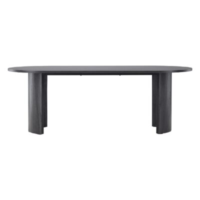 zwarte rechthoekige eettafel 220x100 afbeelding 1