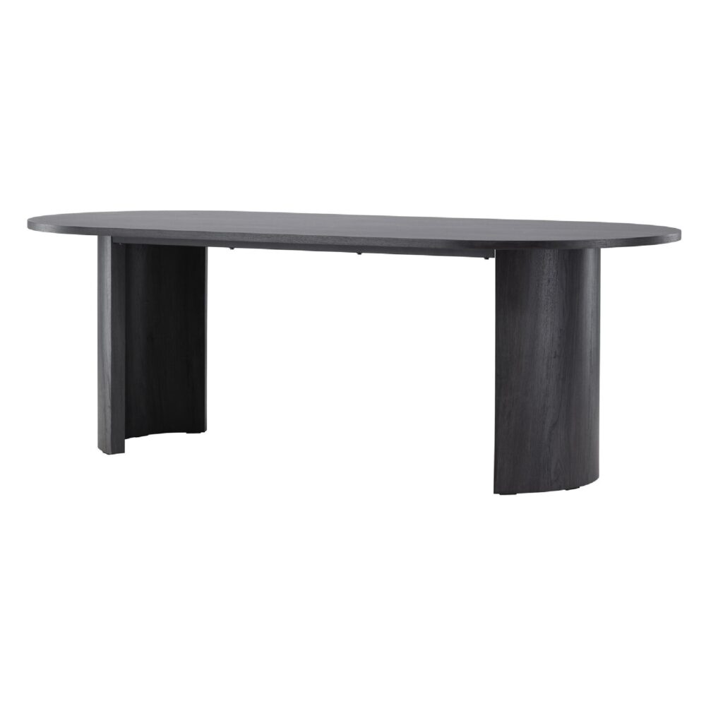 zwarte rechthoekige eettafel 220x100 afbeelding 2
