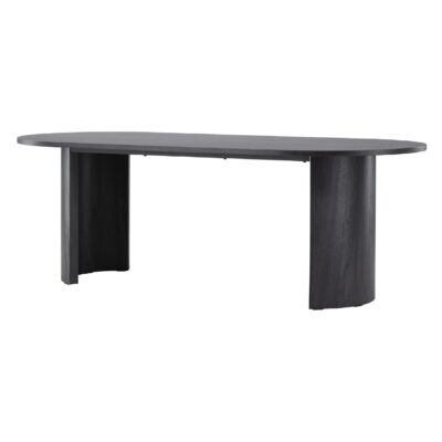 zwarte rechthoekige eettafel 220x100 afbeelding 2