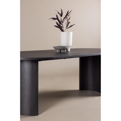 zwarte rechthoekige eettafel 220x100 afbeelding 10