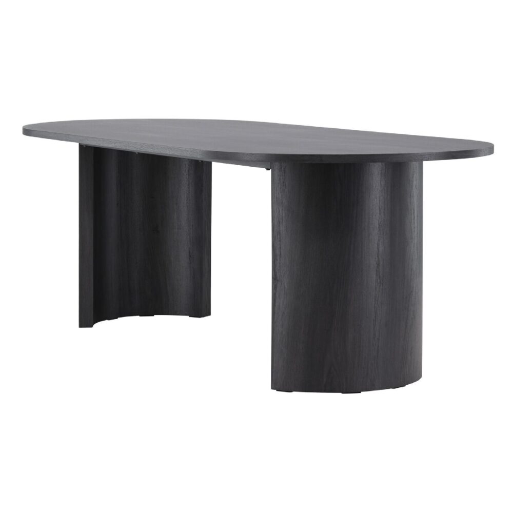zwarte rechthoekige eettafel 220x100 afbeelding 3