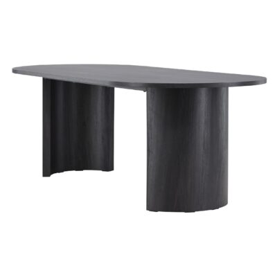 zwarte rechthoekige eettafel 220x100 afbeelding 3