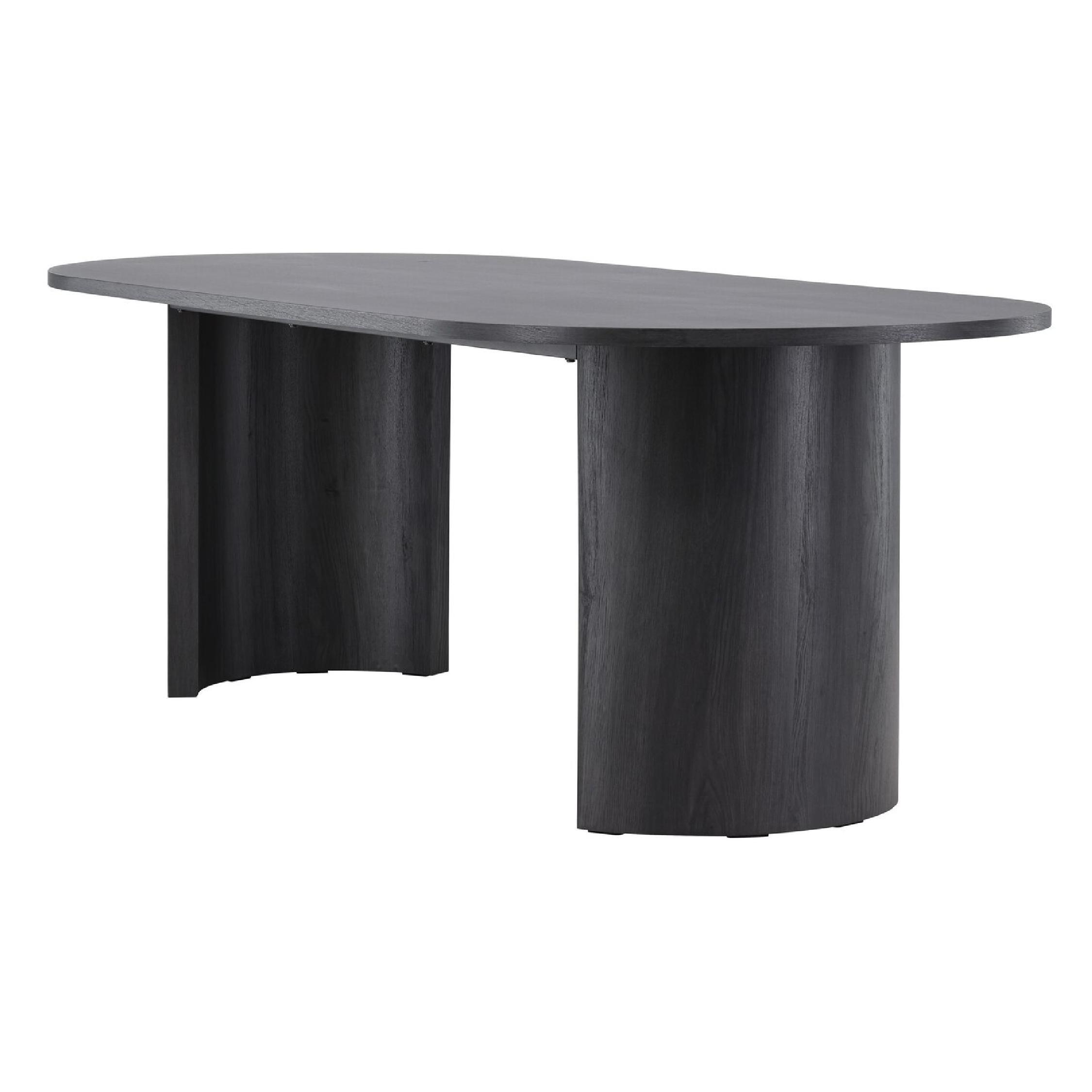 zwarte rechthoekige eettafel 220x100 afbeelding 3