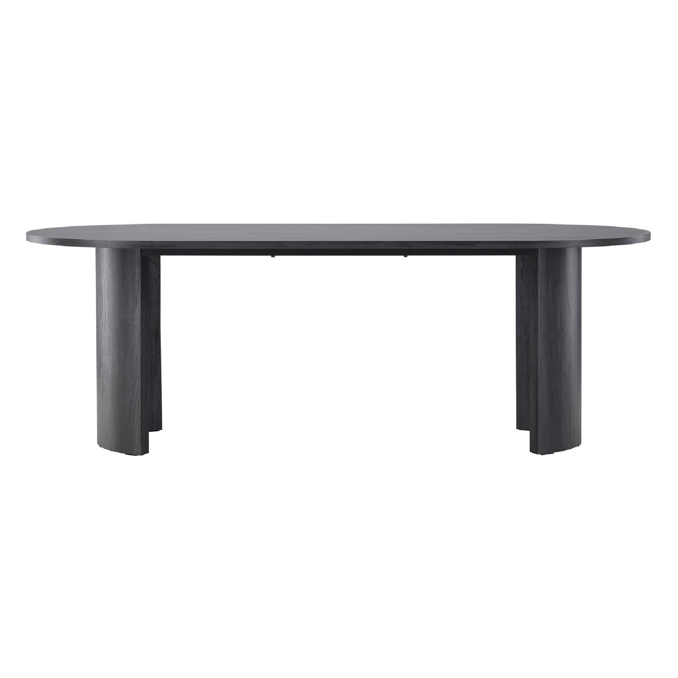 zwarte rechthoekige eettafel 220x100 afbeelding 7