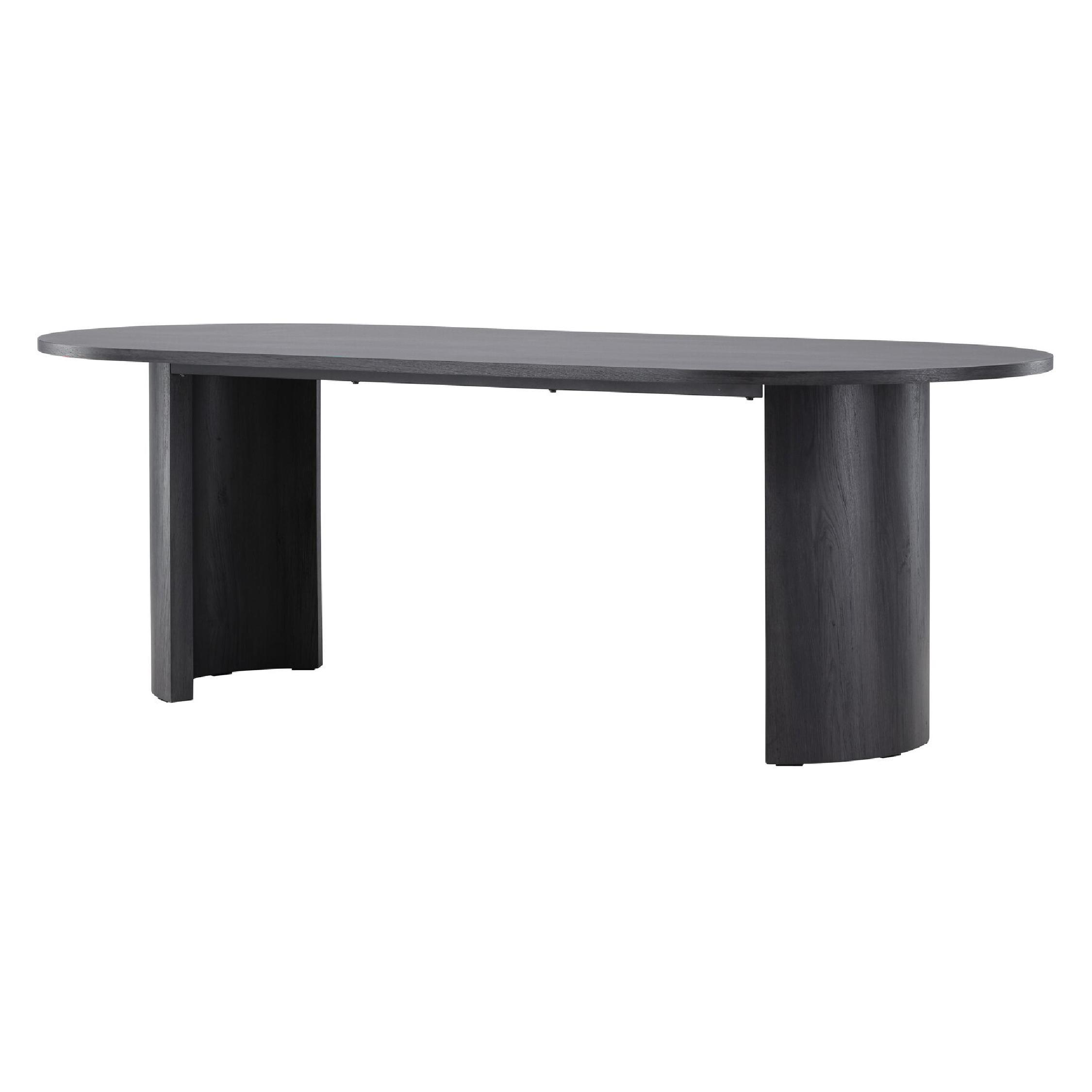 zwarte rechthoekige eettafel 220x100 afbeelding 8