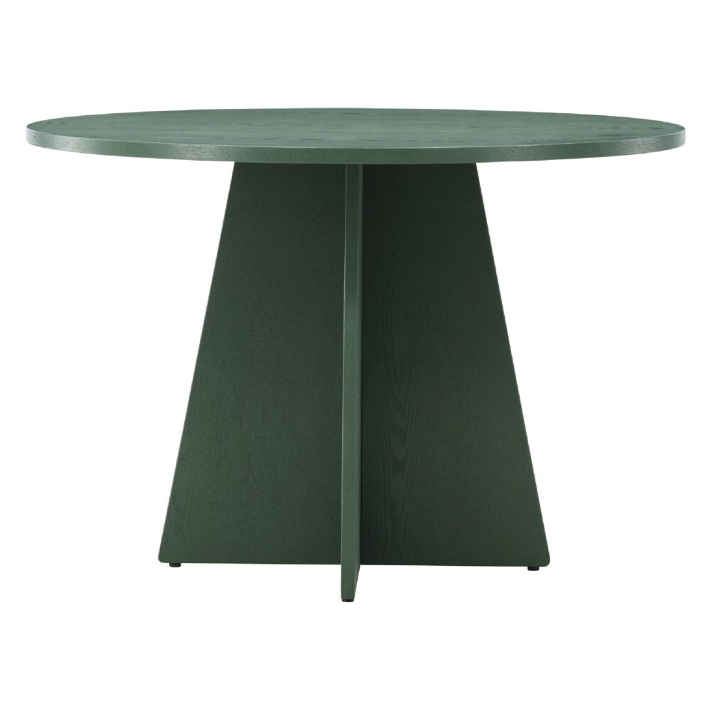 ronde olijfgroene eettafel Kuna 110 cm afbeelding 2