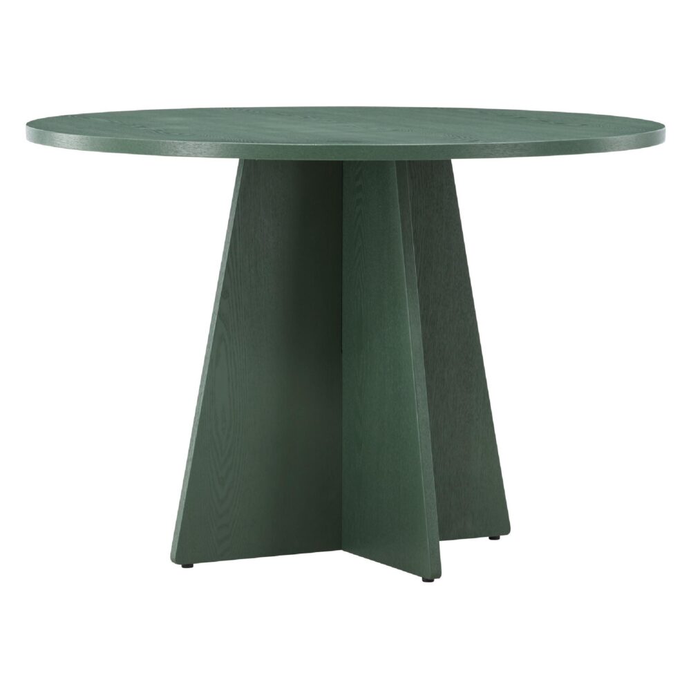 ronde olijfgroene eettafel Kuna 110 cm afbeelding 1