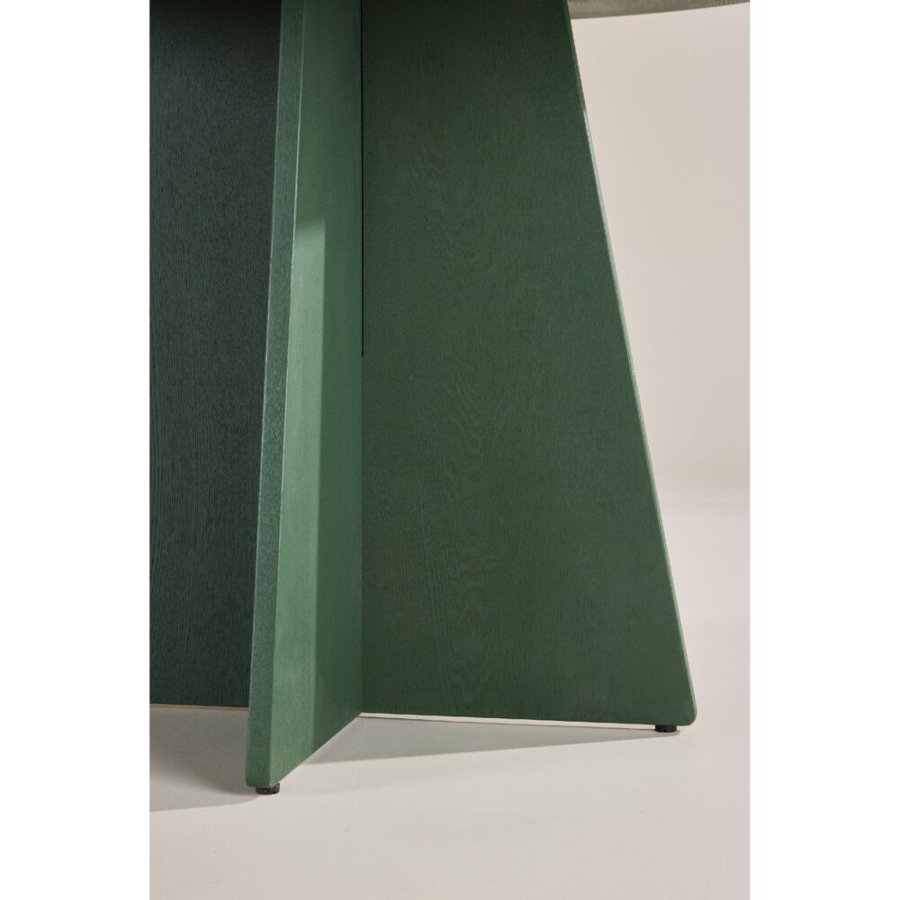 ronde olijfgroene eettafel Kuna 110 cm afbeelding 6