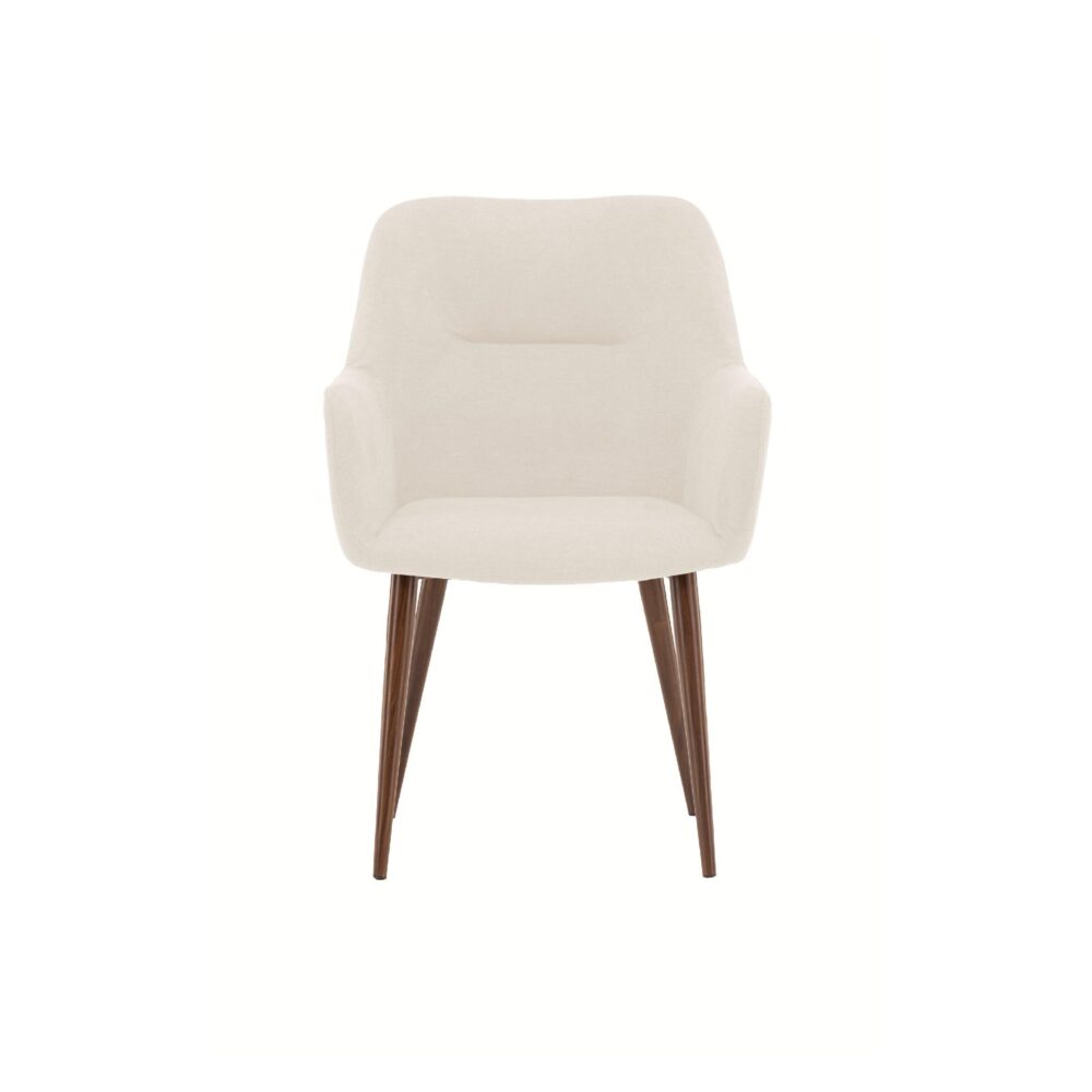 Nest of Nora beige eetkamerstoelen met armleuningen afbeelding 2