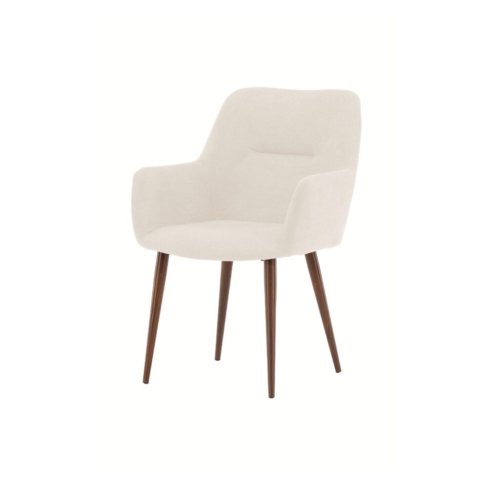 Nest of Nora beige eetkamerstoelen met armleuningen afbeelding 3