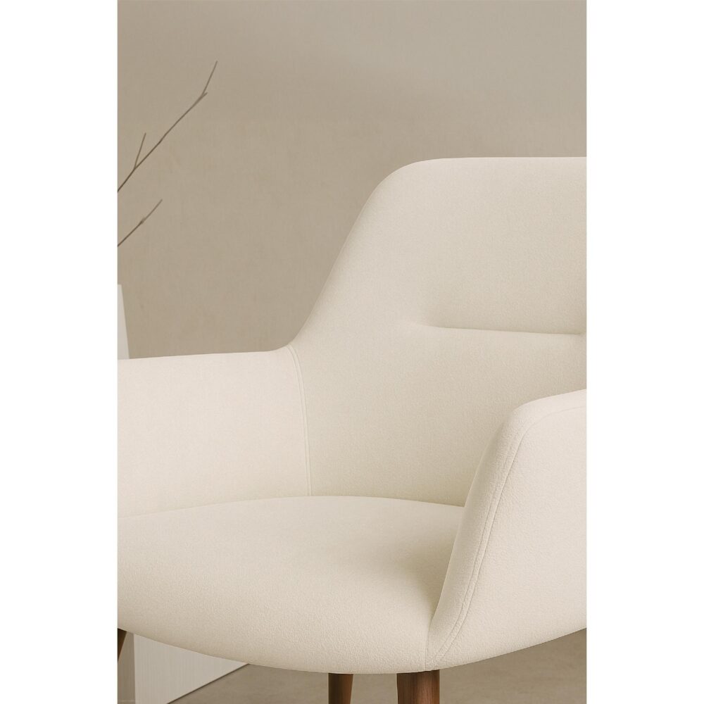 Nest of Nora beige eetkamerstoelen met armleuningen afbeelding 6