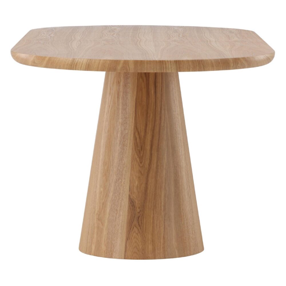 ovale eettafel 200x90 naturel afbeelding 1