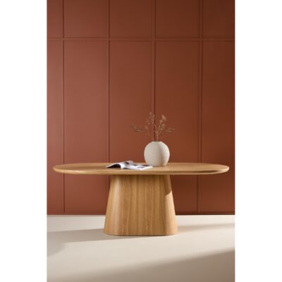 ovale eettafel 200x90 naturel afbeelding 10