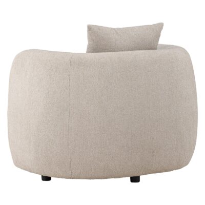 beige bouclé fauteuil Meli afbeelding 6