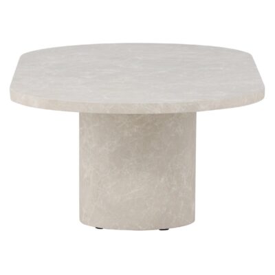 Nest of Nora beige marmerlook salontafel 120x60 afbeelding 1