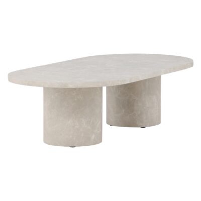 Nest of Nora beige marmerlook salontafel 120x60 afbeelding 2