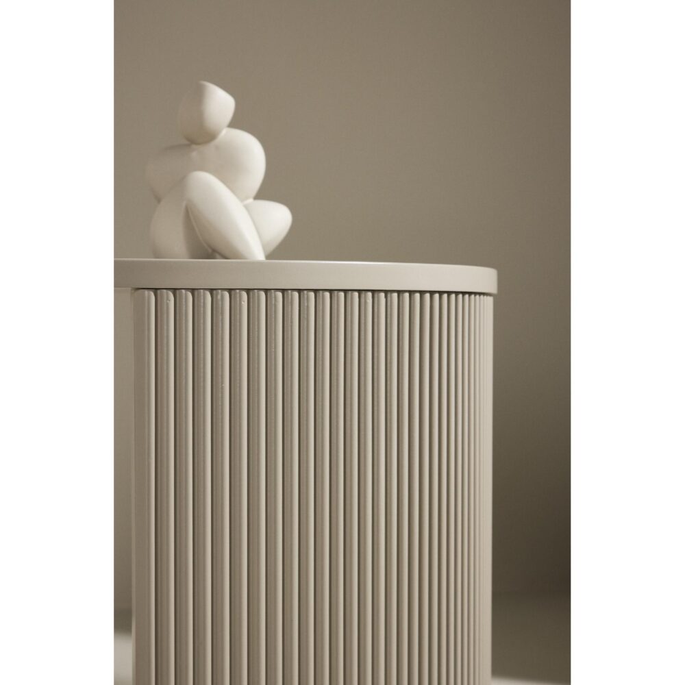 ronde beige salontafel Mira afbeelding 7