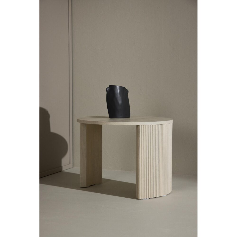 ronde whitewash salontafel Mira 60 cm afbeelding 5