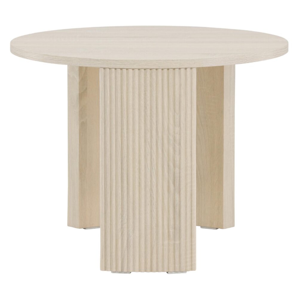 ronde whitewash salontafel Mira 60 cm afbeelding 1