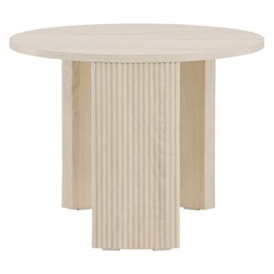 ronde whitewash salontafel Mira 60 cm afbeelding 1