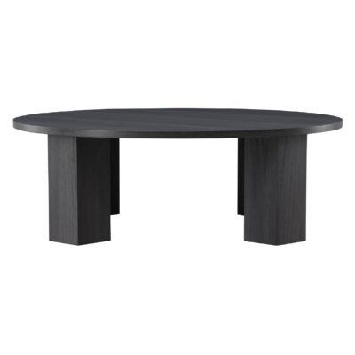 ronde zwarte salontafel Edda 120 cm afbeelding 2