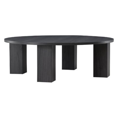 ronde zwarte salontafel Edda 120 cm afbeelding 3