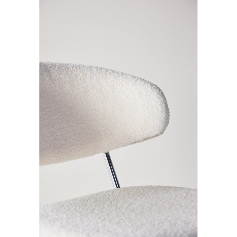 Menno witte bouclé eetkamerstoelen set van 2 afbeelding 12