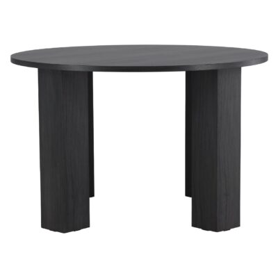 zwarte ronde eettafel Edda 120 cm afbeelding 1