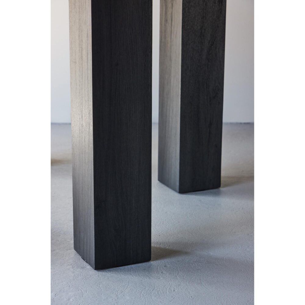 zwarte ronde eettafel Edda 120 cm afbeelding 5