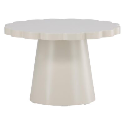 ronde beige salontafel 70 cm afbeelding 1