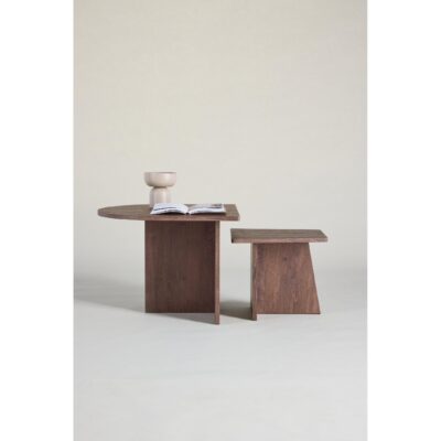 salontafel set vierkant mocca afbeelding 3
