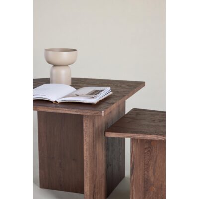 salontafel set vierkant mocca afbeelding 4